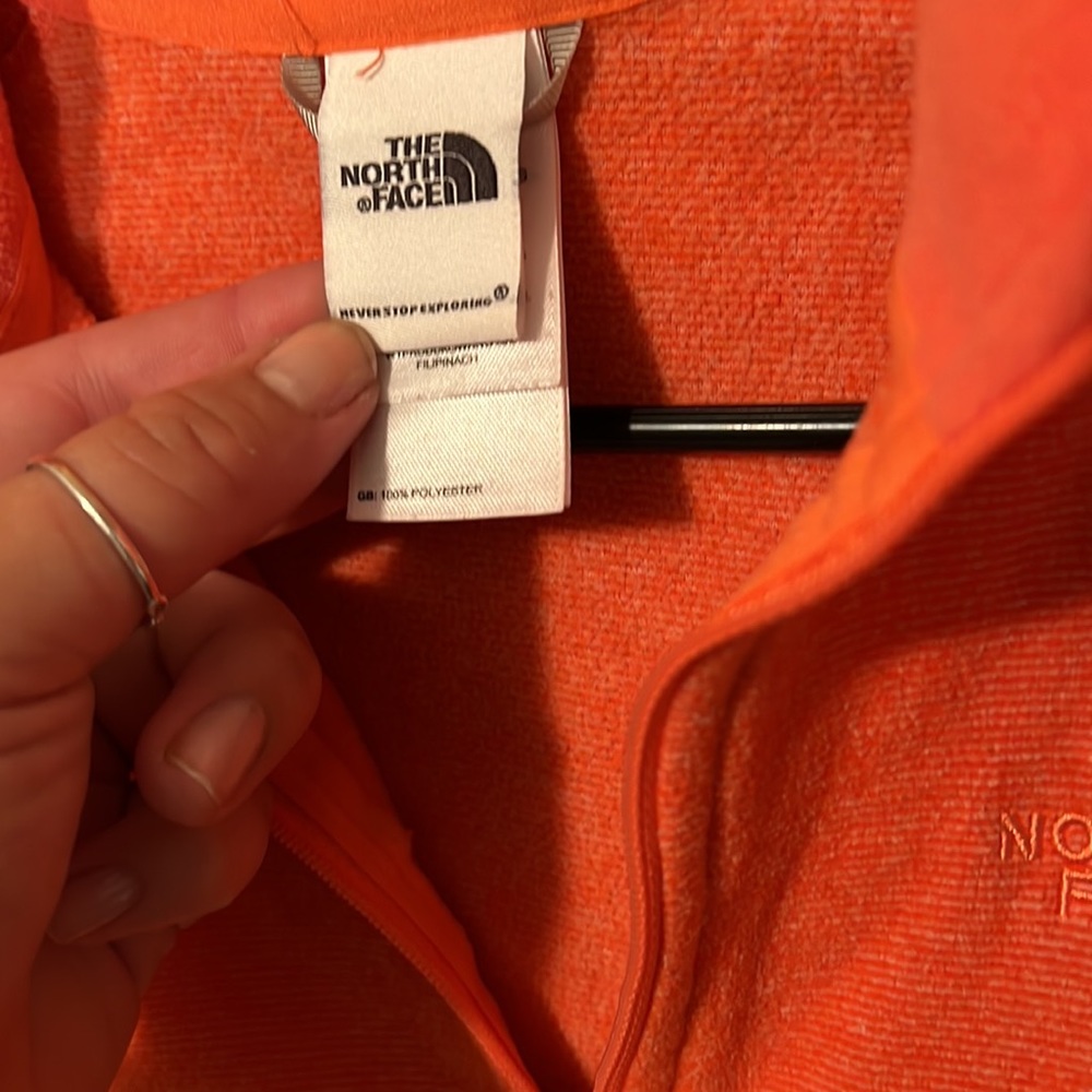 🔥Coral North Face Quarter Zip / Womens Size Extra Small - Picture 4 of 6